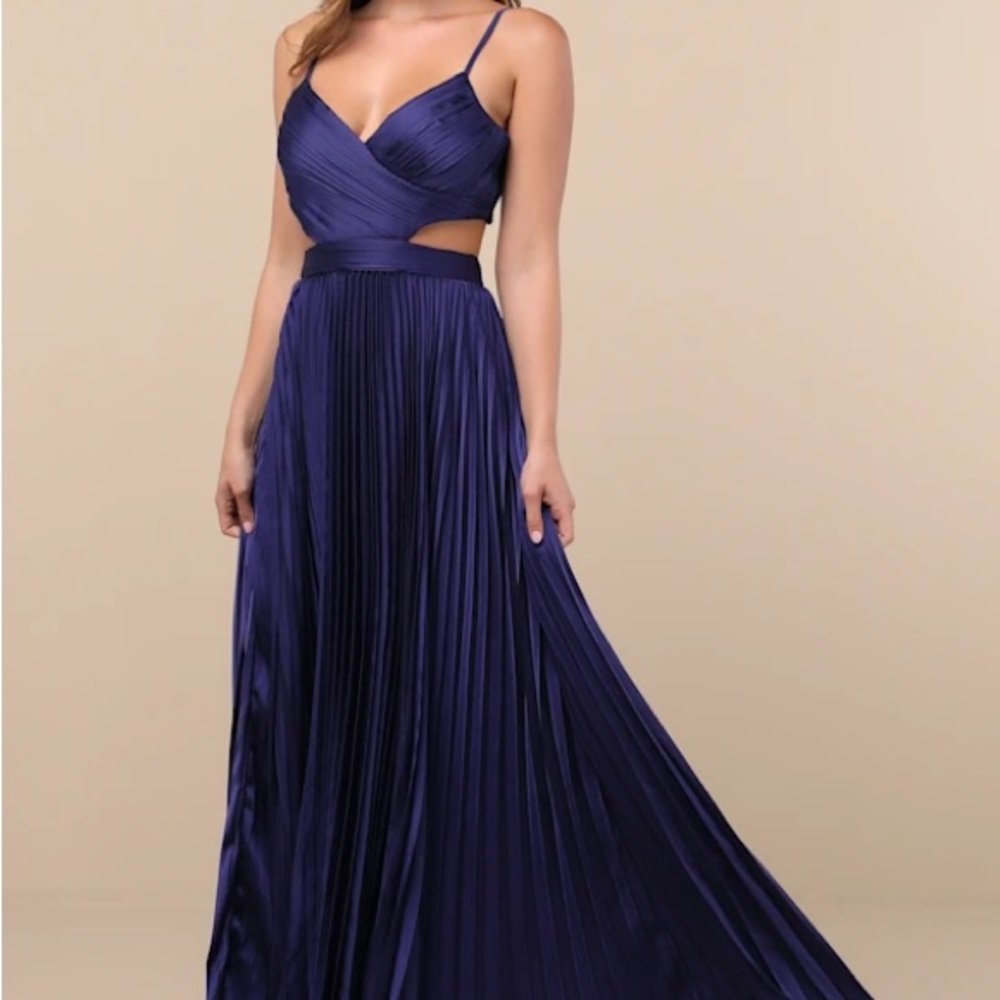 Lulu's Deep Blue Maxi Dress